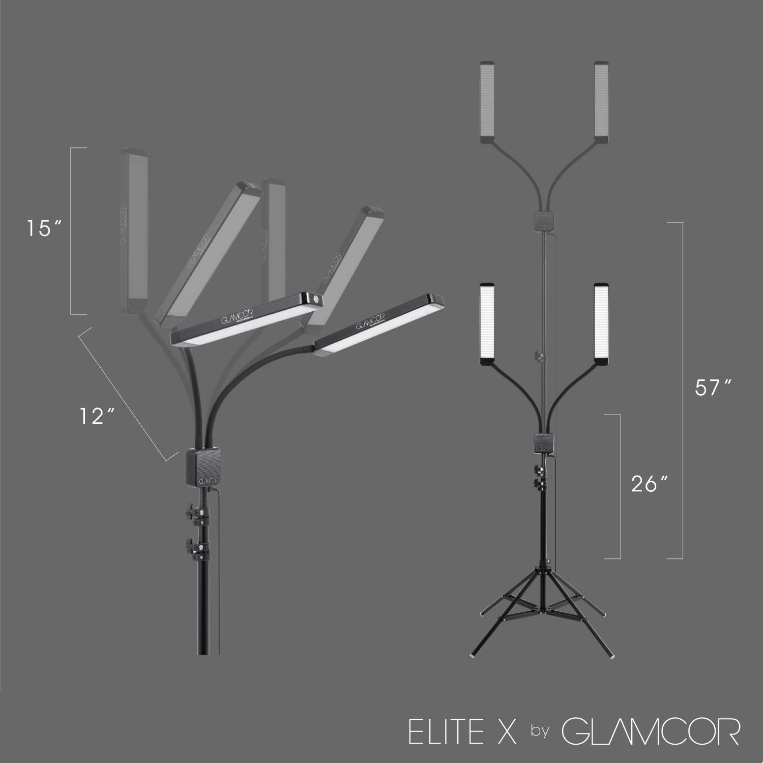 Amazon.com : GLAMCOR Elite X Portable LED Lighting Kit for Eyelash